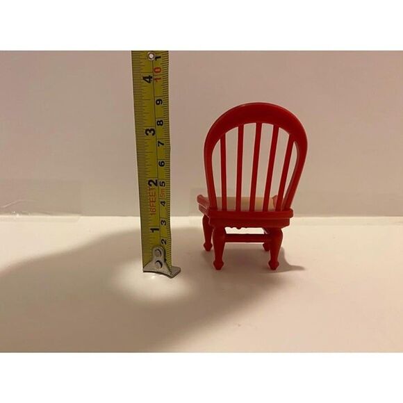 Fisher-Price Loving Family Red Dinner Table Chair For Dollhouse Playset - Picture 5 of 5